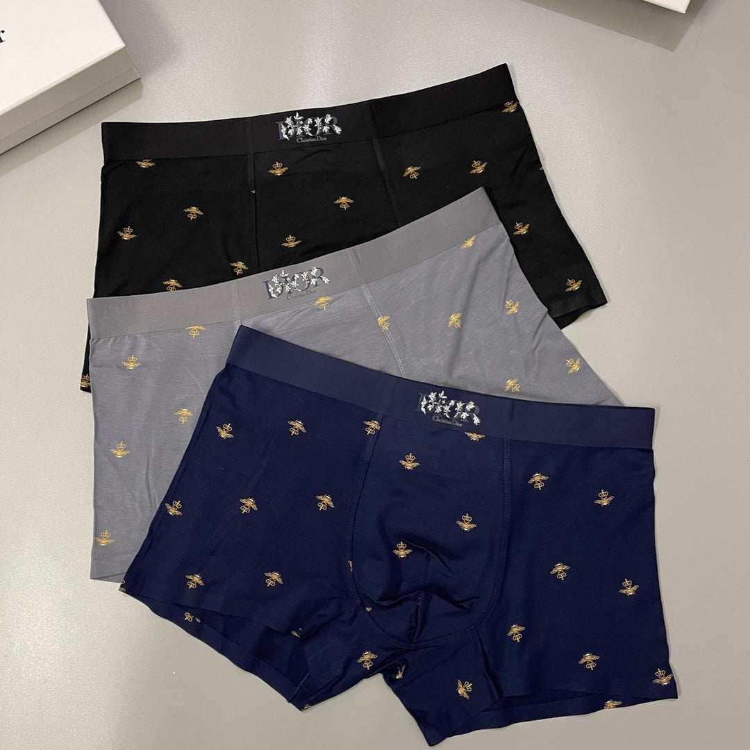 Dior Modal Men's Boxer Briefs - 3-Piece Box - Sizes L-XXXL