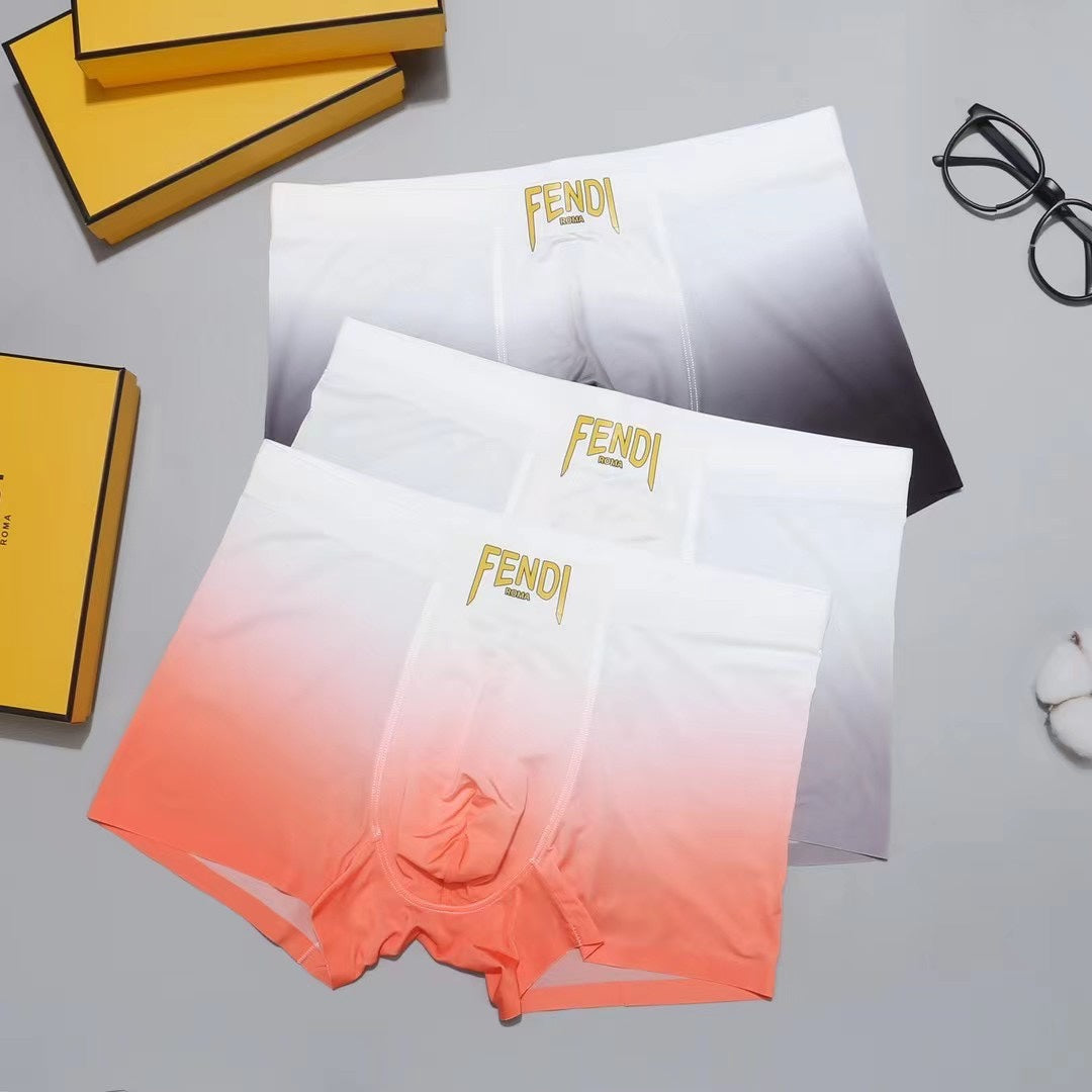 Fendi Broad Logo Waistbands Men's Boxer Briefs - 3-Piece Box