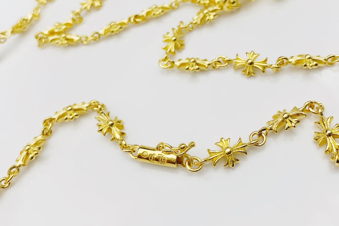 Martin Graham pendant necklace in polished metal-tone – front product view