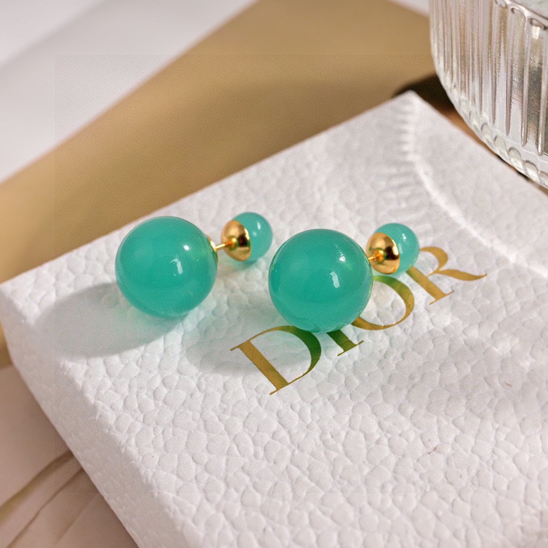 Martin Graham earrings in polished metal-tone – front view