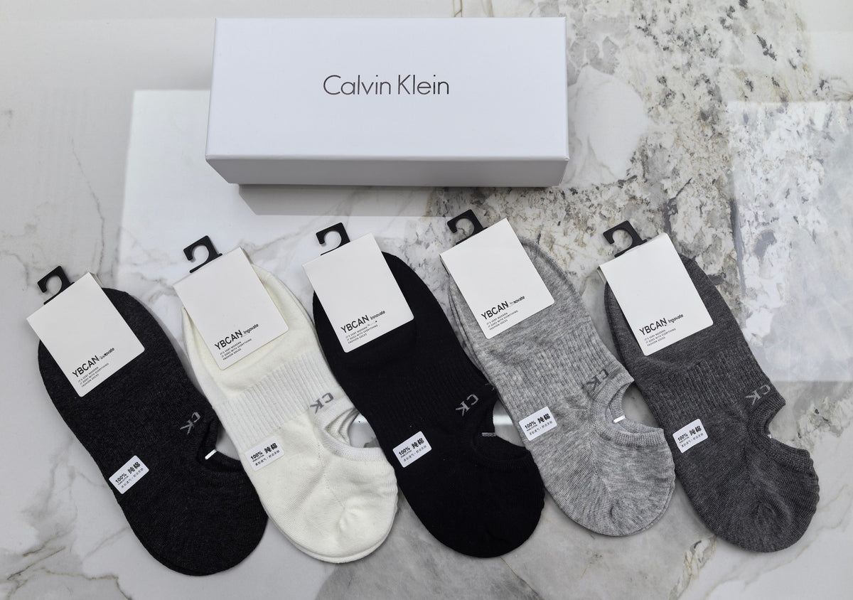 Calvin Klein Cotton Stay-Put Heel Low-Cut Socks