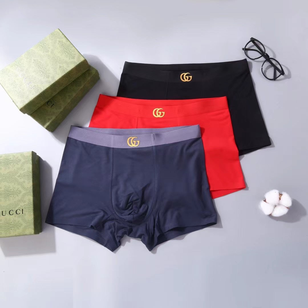 Gucci Classic Men's Boxer Briefs - 3-Piece Box