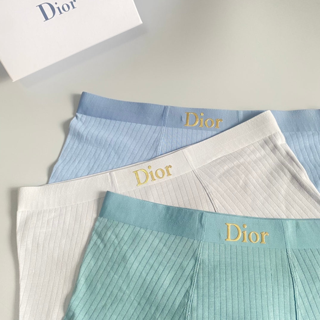 Dior Cotton Men's Boxer Briefs - 3-Piece Box - Sizes L-XXXL
