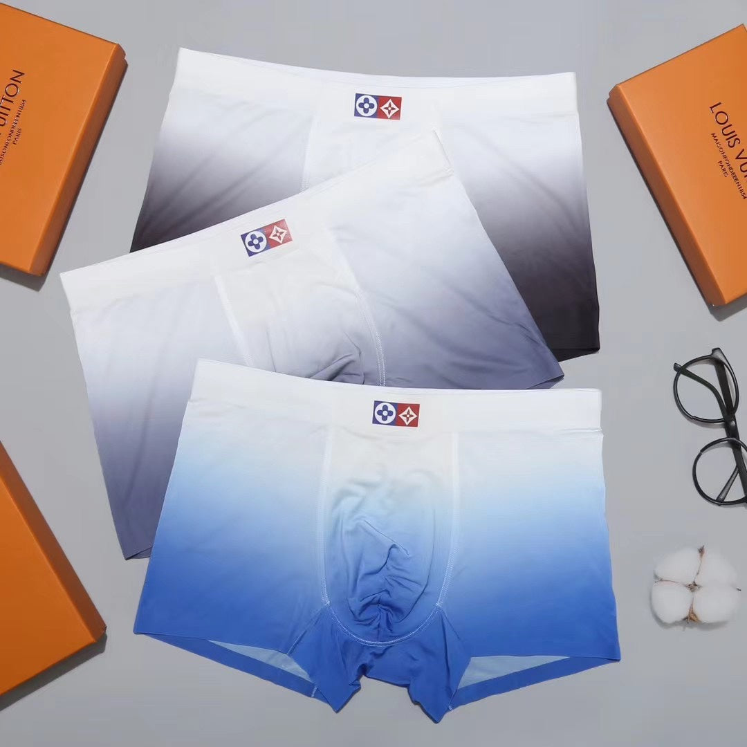 Louis Vuitton Contrast Waistbands Men's Boxer Briefs - 3-Piece Box