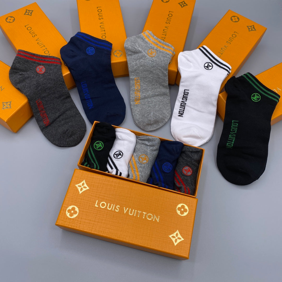 Louis Vuitton Restrained Wordmarks No-Show Socks