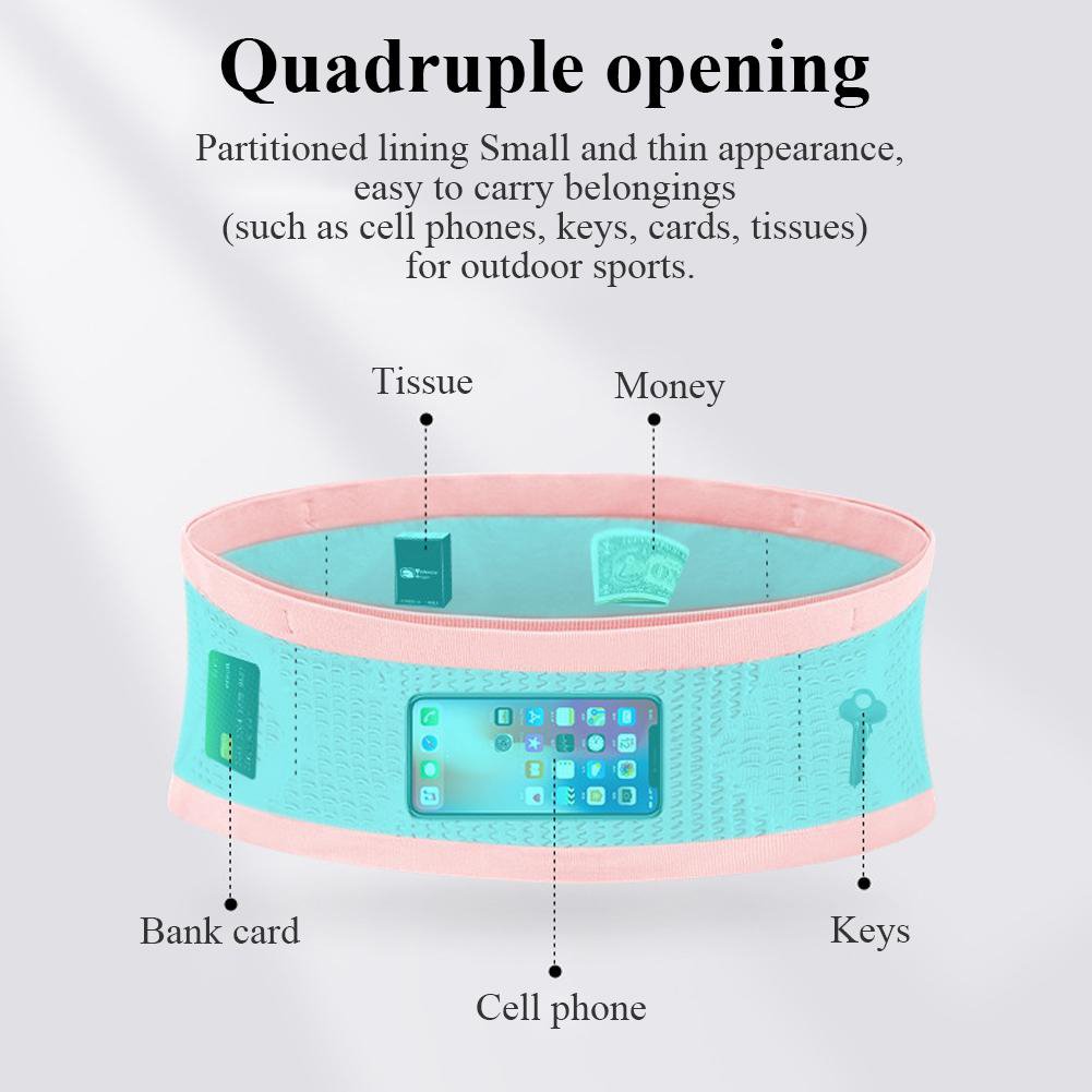 Multifunctional Knit Breathable Concealed Waist Bag Clothing & Accessories