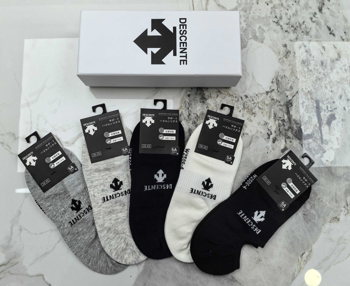 Descente Cotton No-Show Socks
