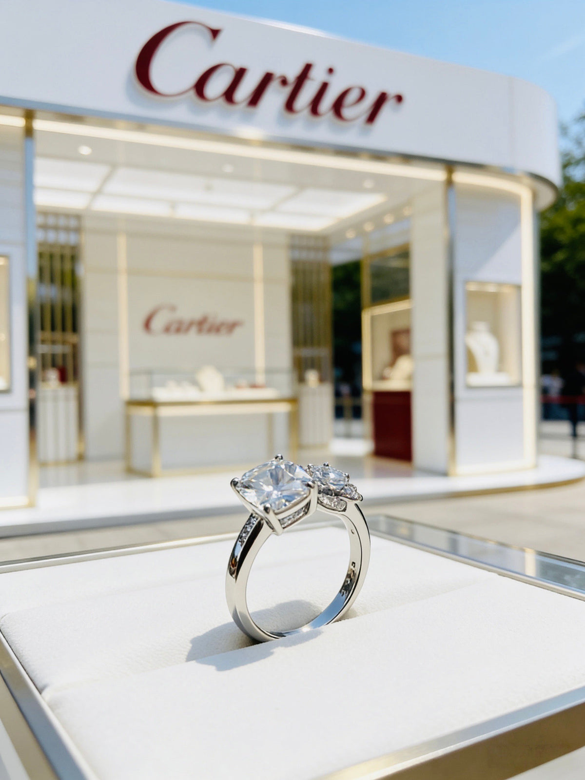 Martin Graham ring in polished metal-tone – detail view