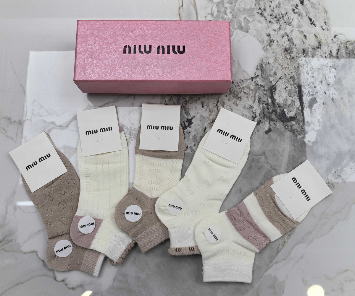 Miu Miu Modal Socks – 5-Pair Pack