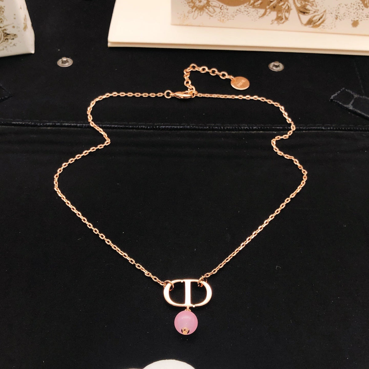 Martin Graham pendant necklace in polished metal-tone – detail view