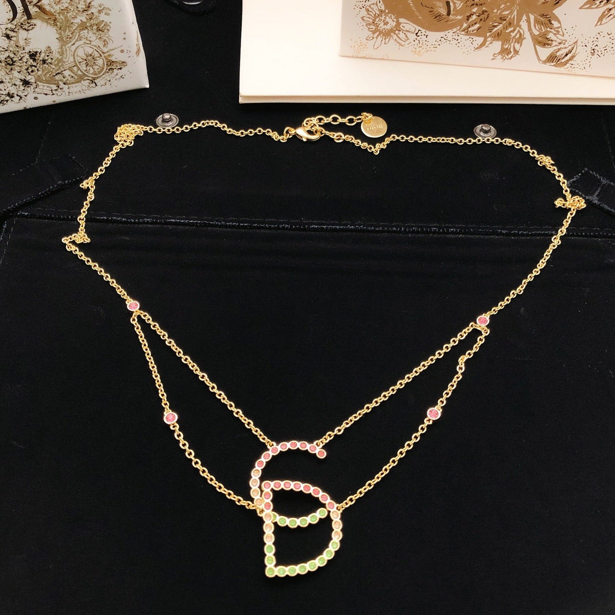 Martin Graham pendant necklace in polished metal-tone – detail view