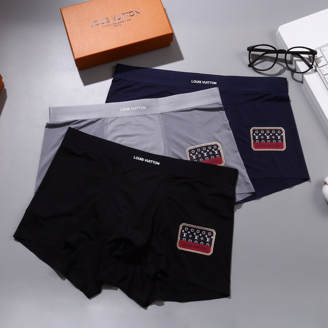 Louis Vuitton Small Patch Men's Boxer Briefs - 3-Piece Box