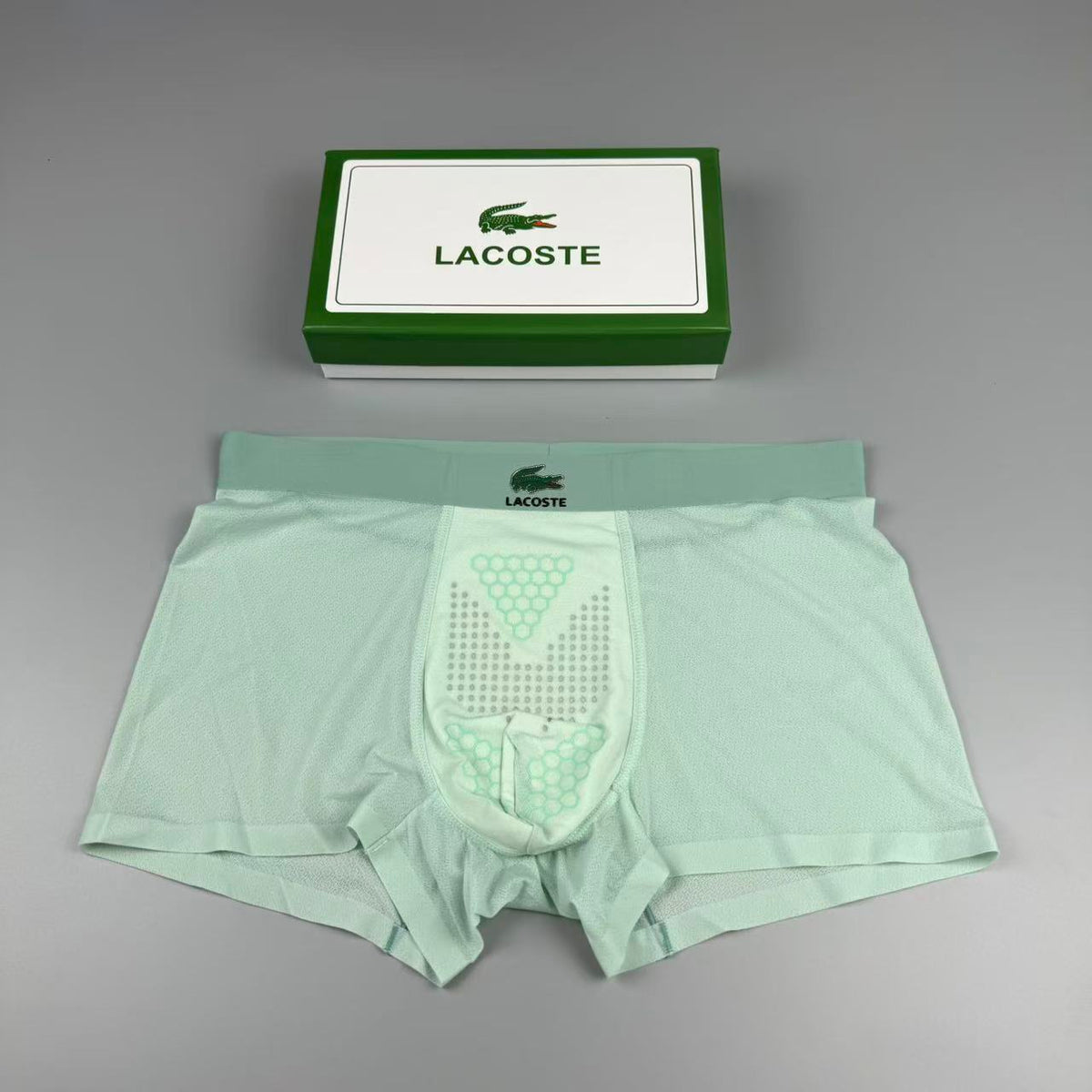 Lacoste Mulberry silk Seamless-Cut Men's Boxer Briefs - 3-Piece Box