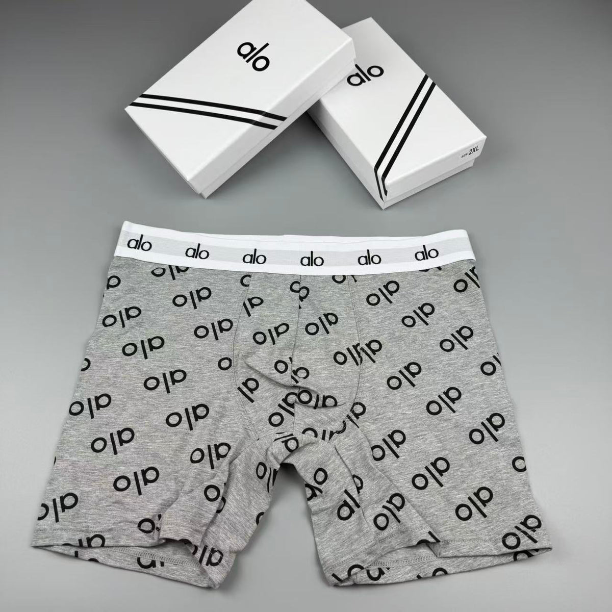 Alo Cotton Longline Men's Boxer Briefs - 3-Piece Box