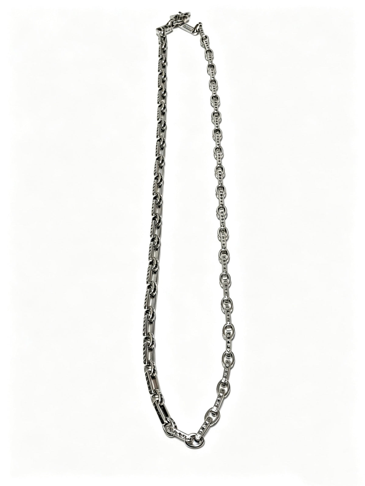 Martin Graham pendant necklace in polished metal-tone – detail view