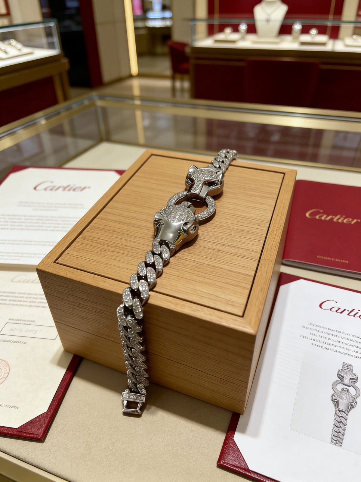 Martin Graham bracelet in polished metal-tone – detail view