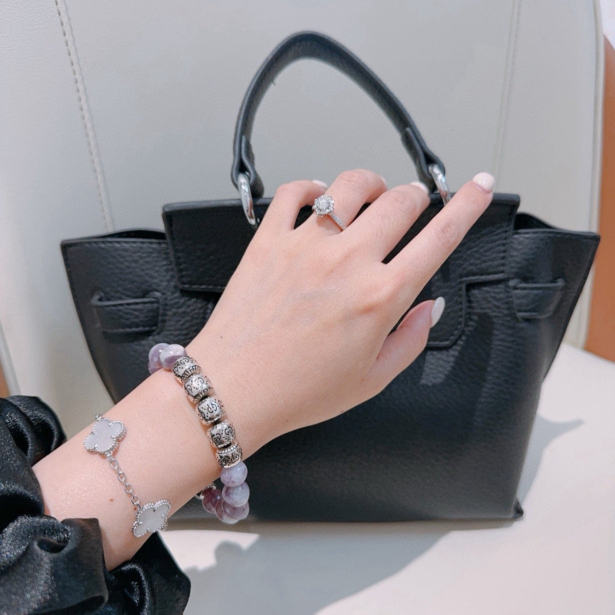 Martin Graham bracelet in polished metal-tone – detail view