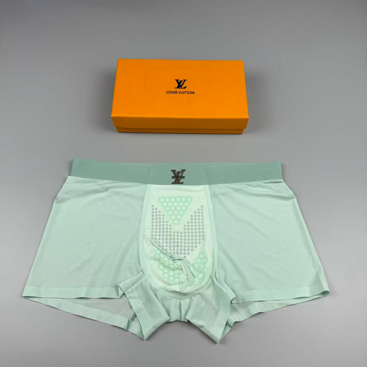 Louis Vuitton Mulberry silk Seamless-Cut Men's Boxer Briefs - 3-Piece Box