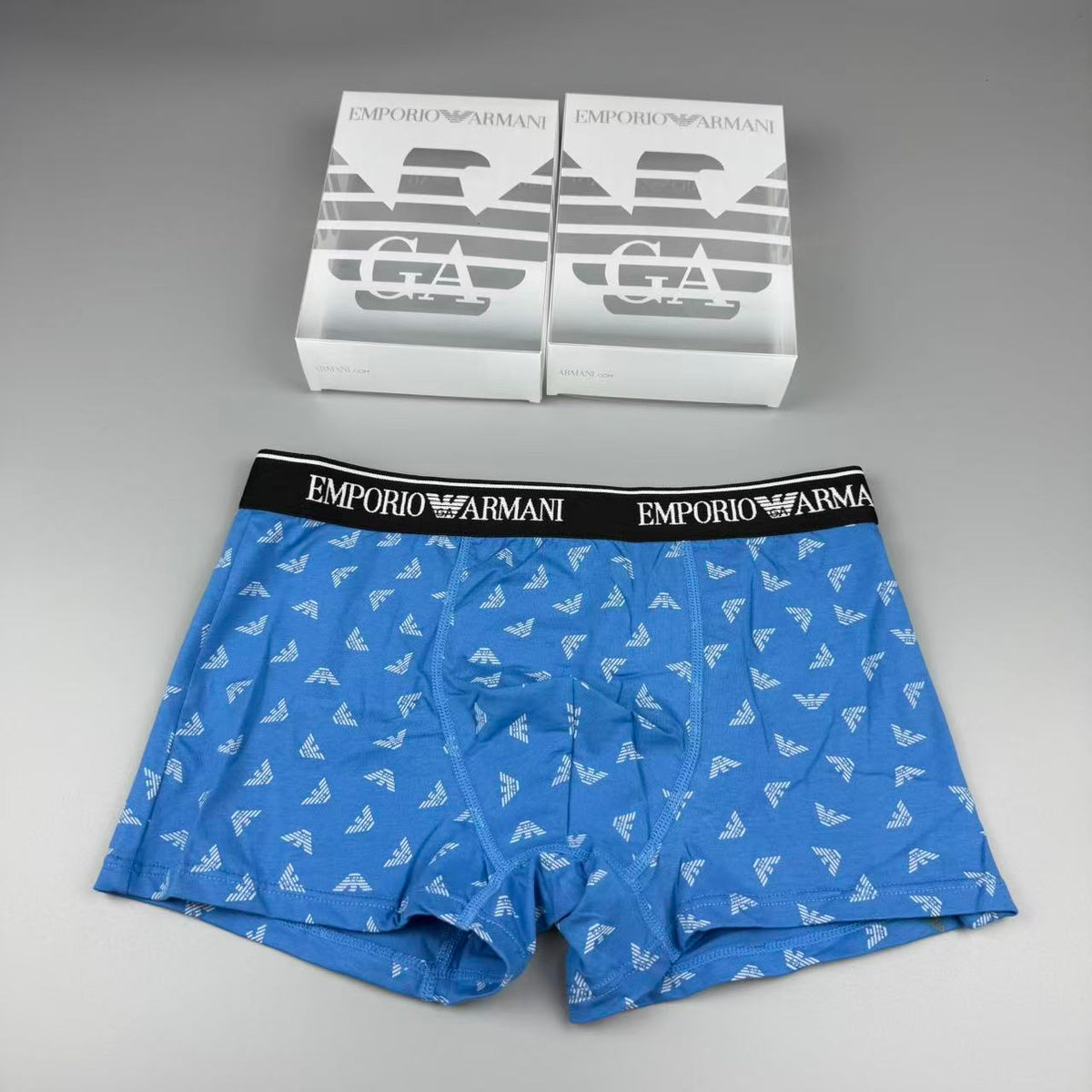 Armani Cotton Men's Boxer Briefs - 3-Piece Box