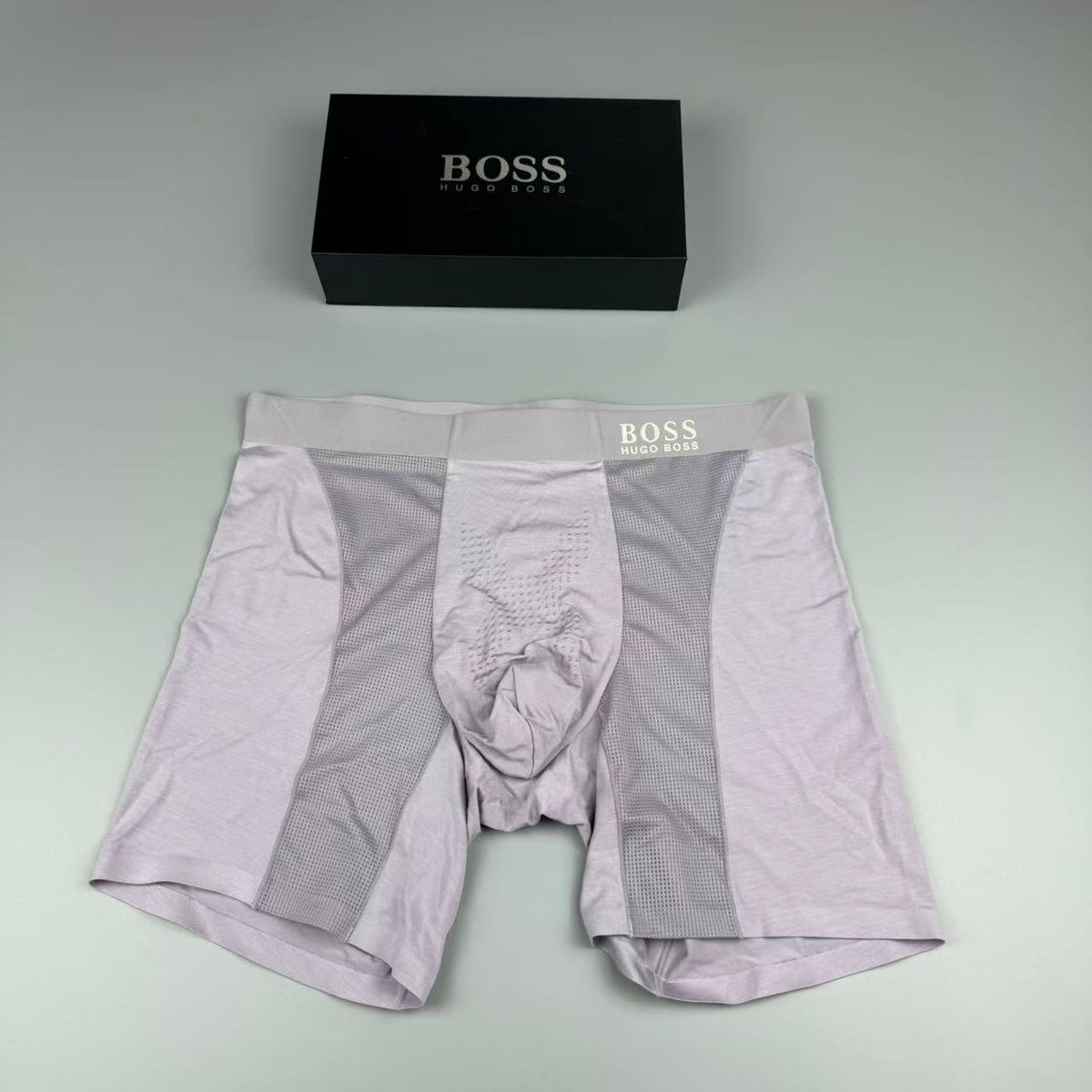 Boss Longline Perforated Men's Boxer Briefs - 3-Piece Box