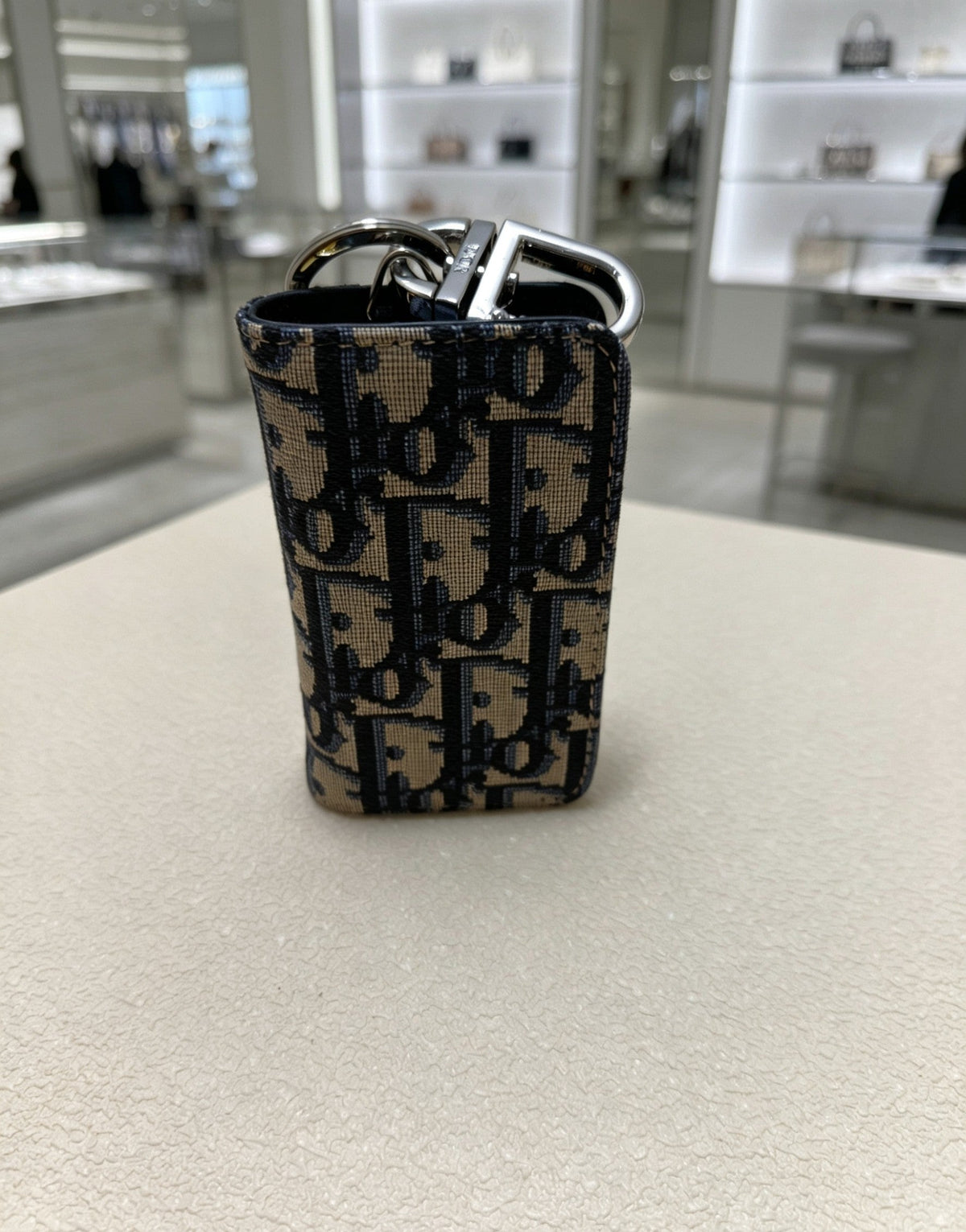 Martin Graham bag charm in polished metal-tone – detail view