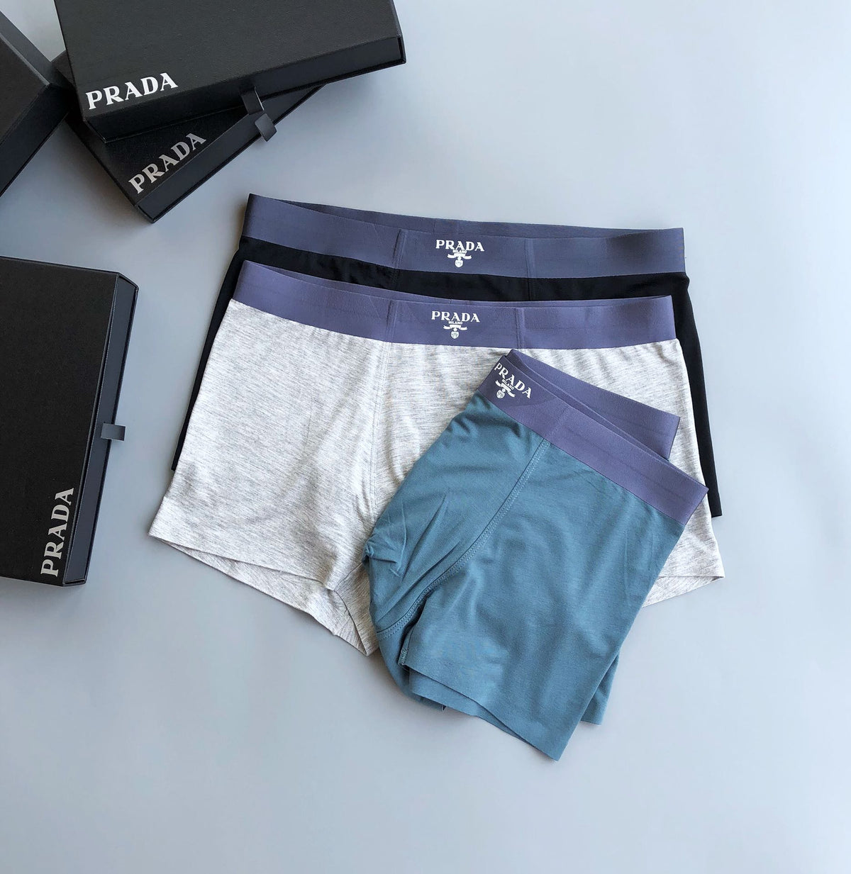 Prada Small Triangle Men's Boxer Briefs - 3-Piece Box