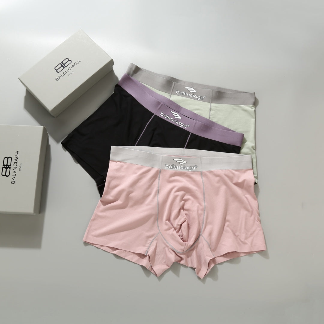 Balenciaga Modal-Blend Men's Underwear - 3-Piece Box