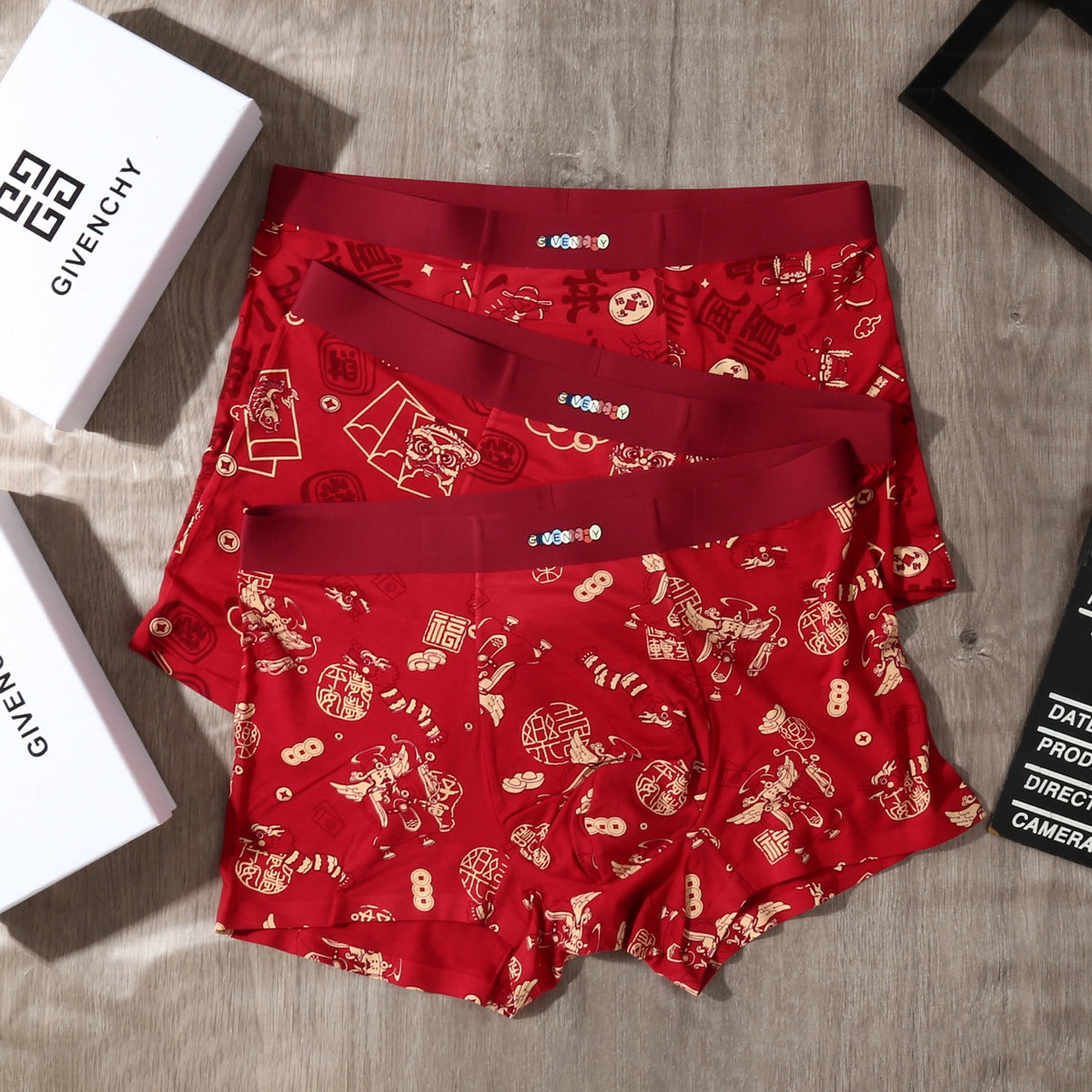 Givenchy 84/16 Nylon-Spandex Men's Boxer Briefs – 3-Pack