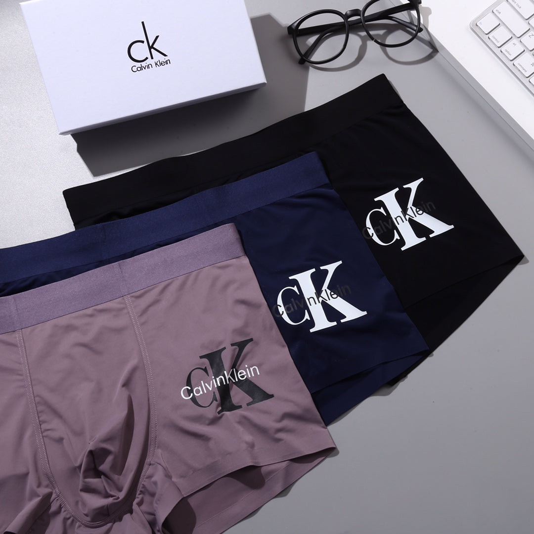 Calvin Klein Logo Men's Boxer Briefs - 3-Piece Box