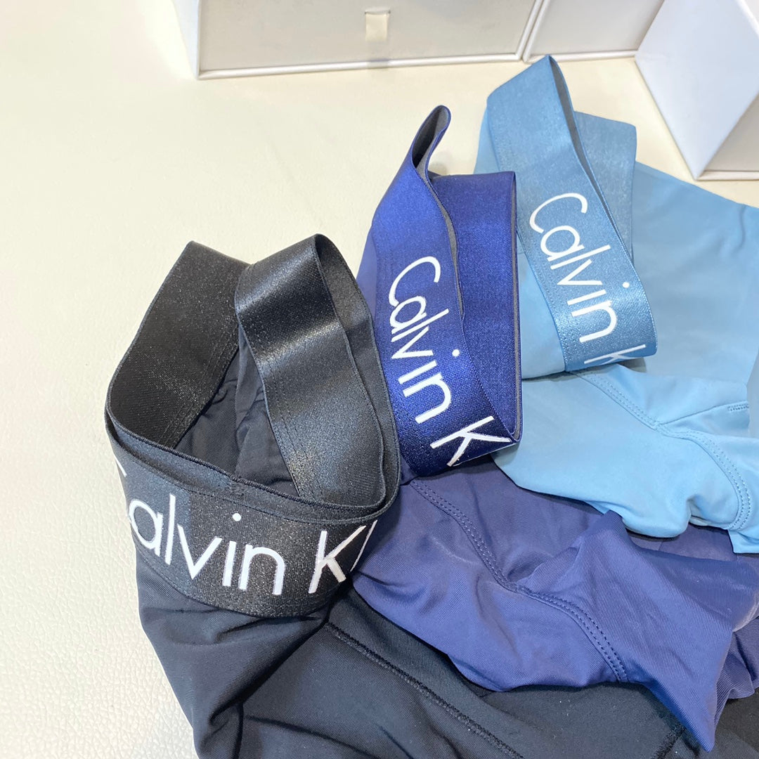 Calvin Klein Broad Logo Waistbands Men's Boxer Briefs - 3-Piece Box