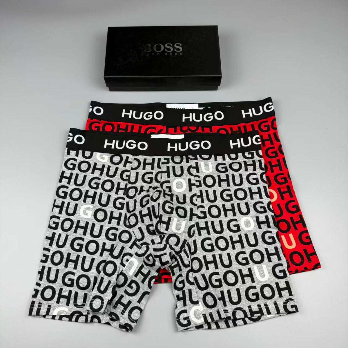 Boss Cotton Men's Boxer Briefs - 3-Piece Box