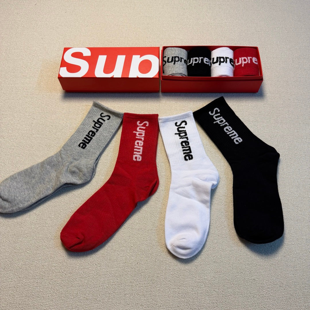 Supreme Bold Logo Crew Socks - Assorted Set