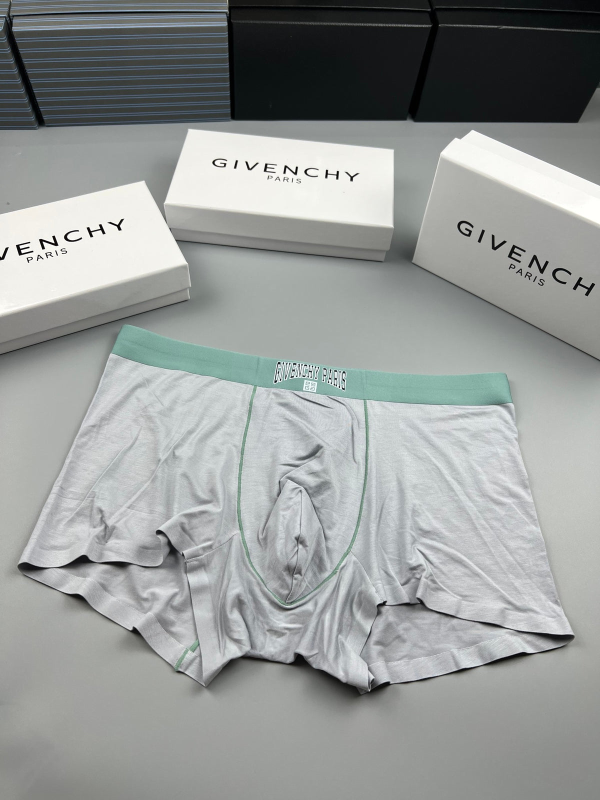 Givenchy Modal Tonal Waistbands Men's Boxer Briefs - 3-Piece Box