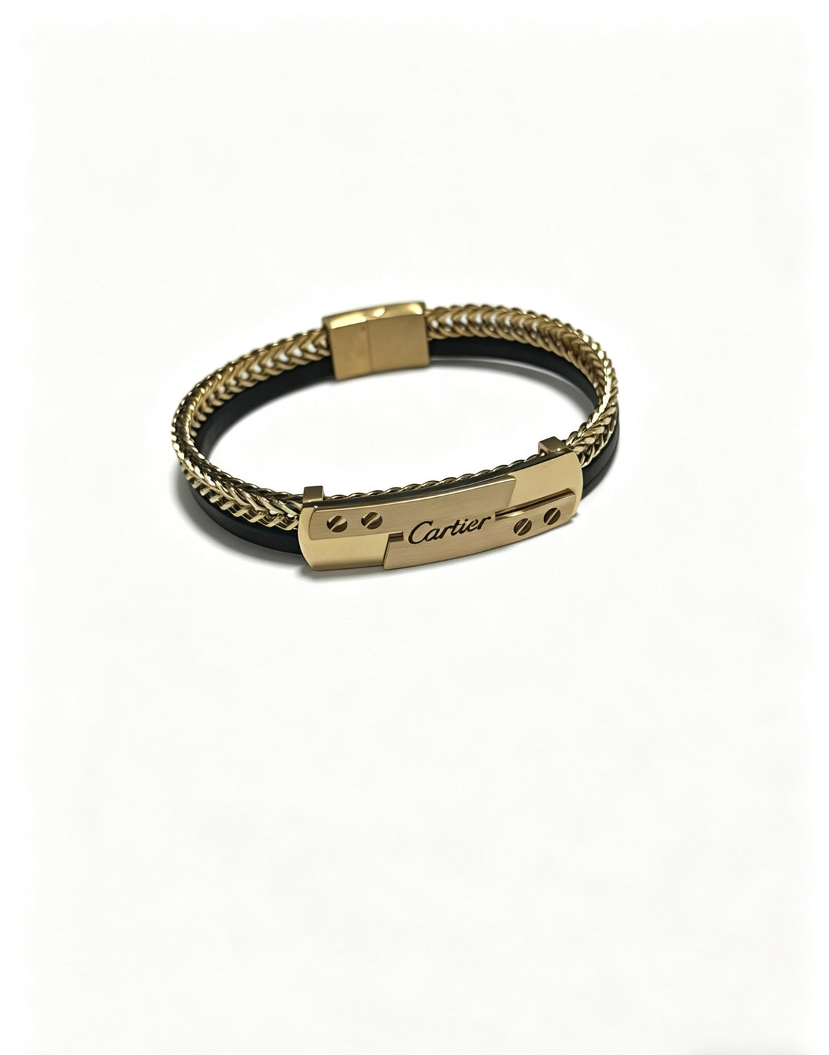 Martin Graham bracelet in polished metal-tone – detail view