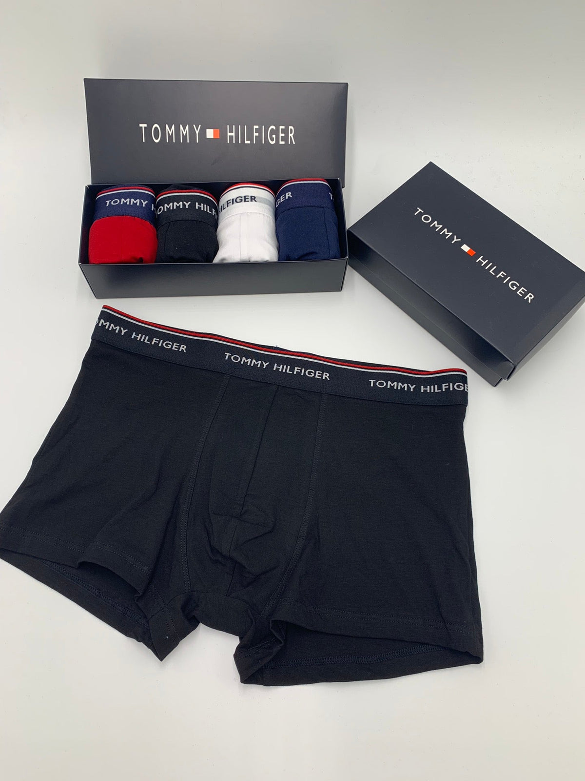 Tommy Hilfiger Clean Logo Waistbands Men's Boxer Briefs - 3-Piece Box