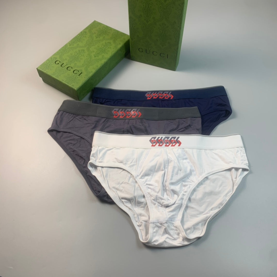 Gucci Embroidered Waistband Men's Briefs - Assorted Set