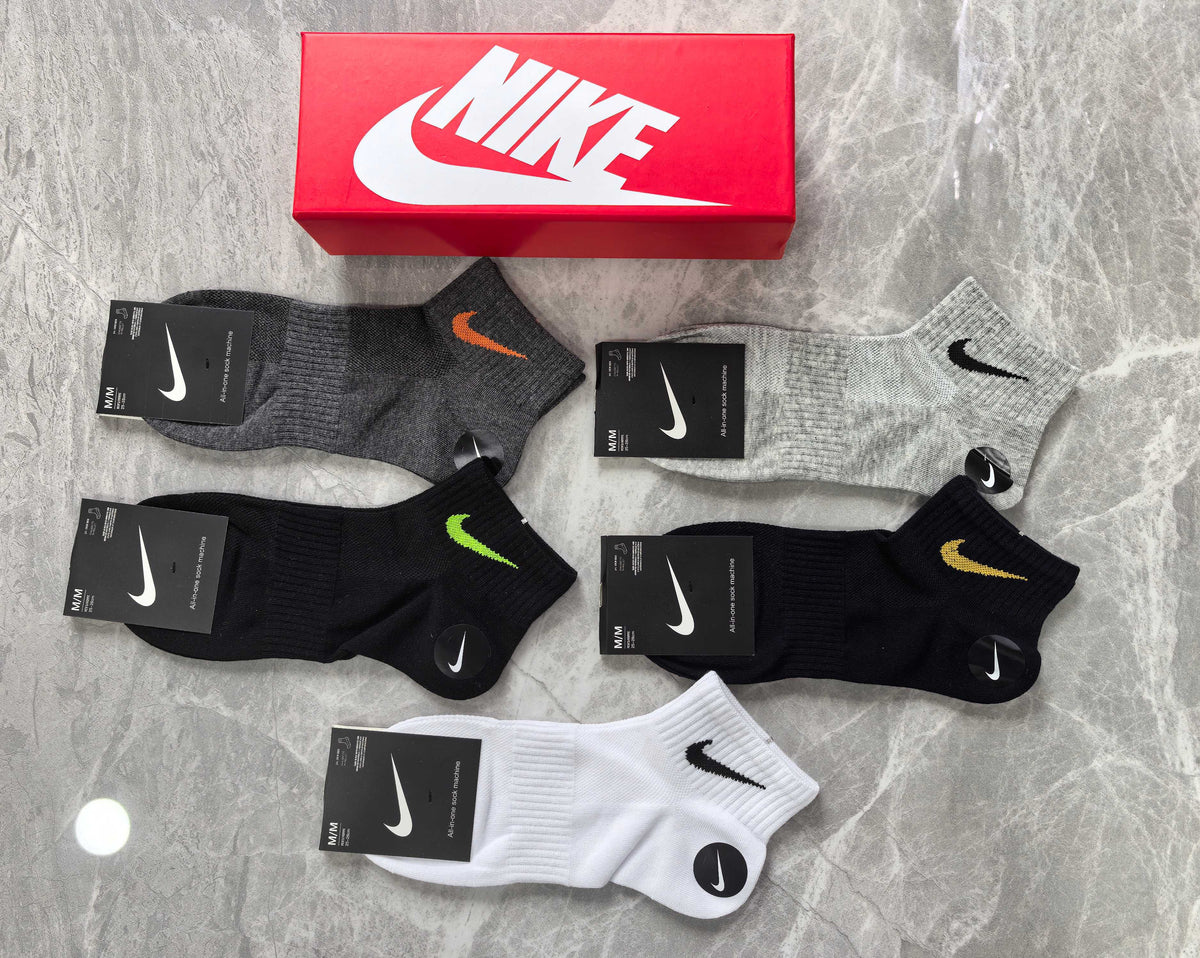 Nike Cotton No-Show Socks - 5-Pair Set