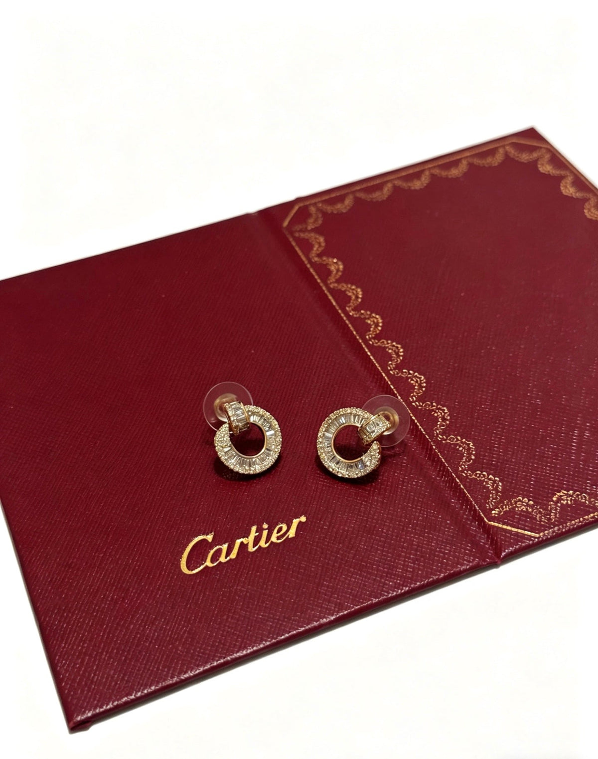Martin Graham earrings in polished metal-tone – detail view