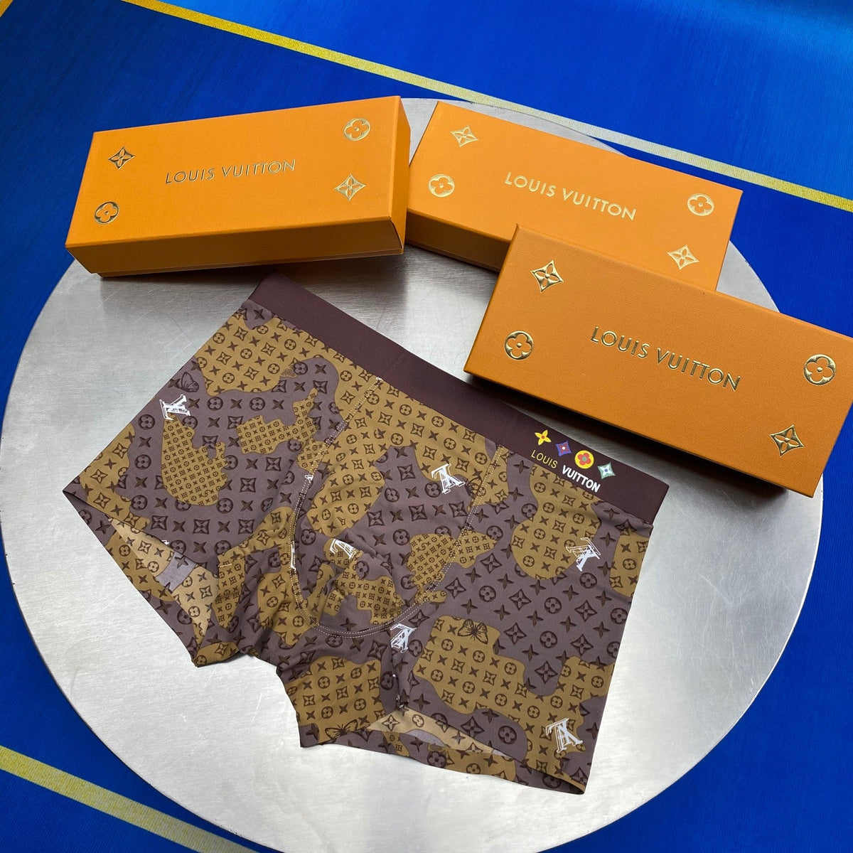 Louis Vuitton Ice-Silk Men's Boxer Briefs - 3-Piece Box - Sizes L-XXXL