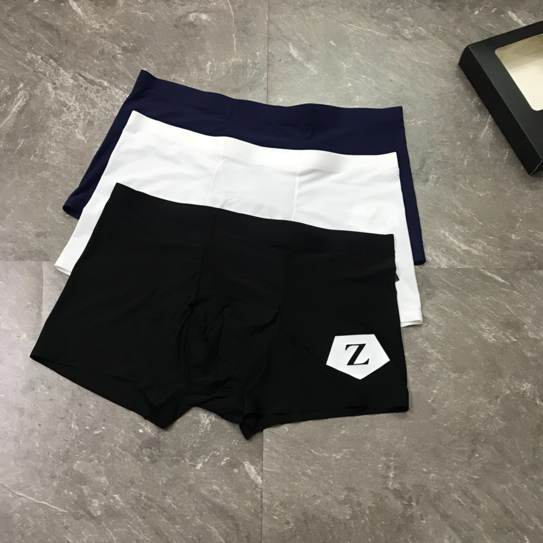 Zegna Milk-Silk Men's Boxer Briefs - 3-Piece Box - Sizes L-XXXL