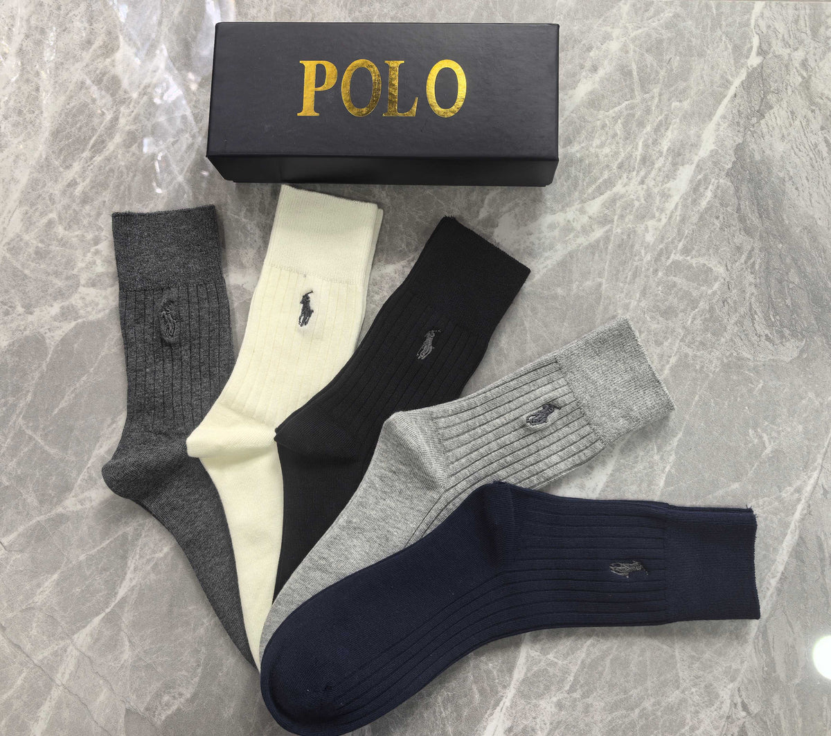 Polo Ralph Lauren Small Polo-Player Crew Socks - 5-Pair Set