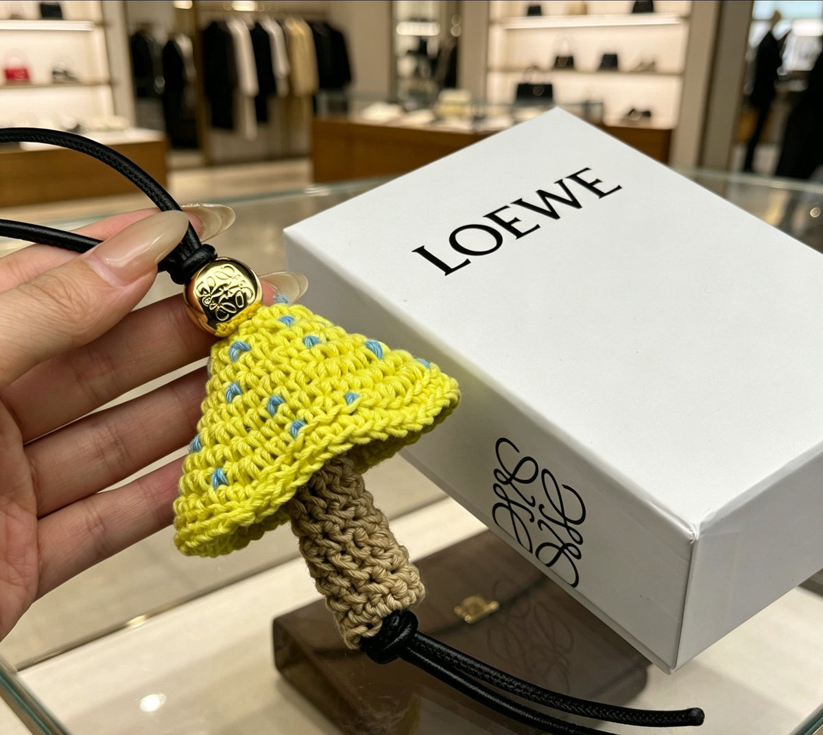 Martin Graham bag charm in polished metal-tone – detail view