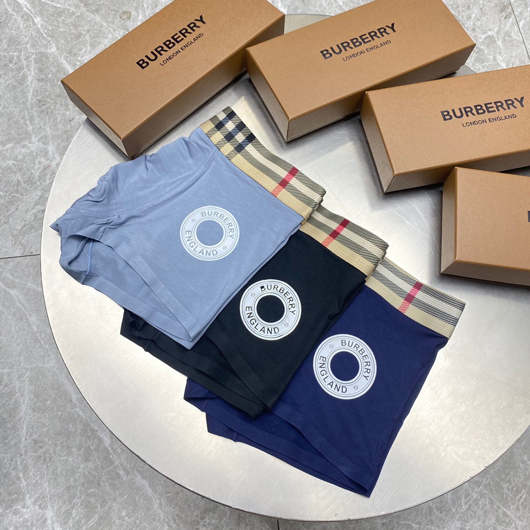 Burberry Modal Men's Boxer Briefs - 3-Piece Box - Sizes L-XXXL
