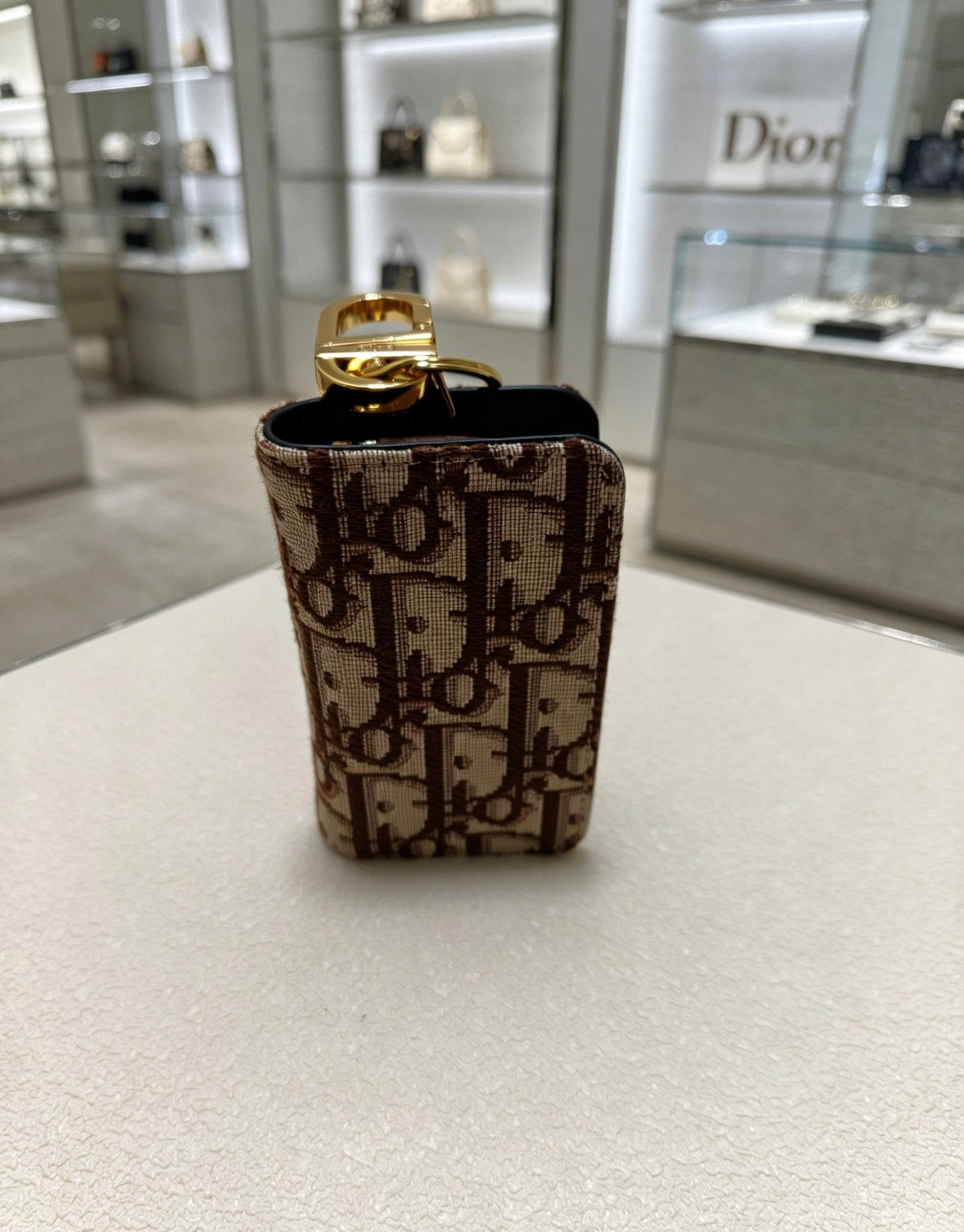 Martin Graham bag charm in polished metal-tone – detail view