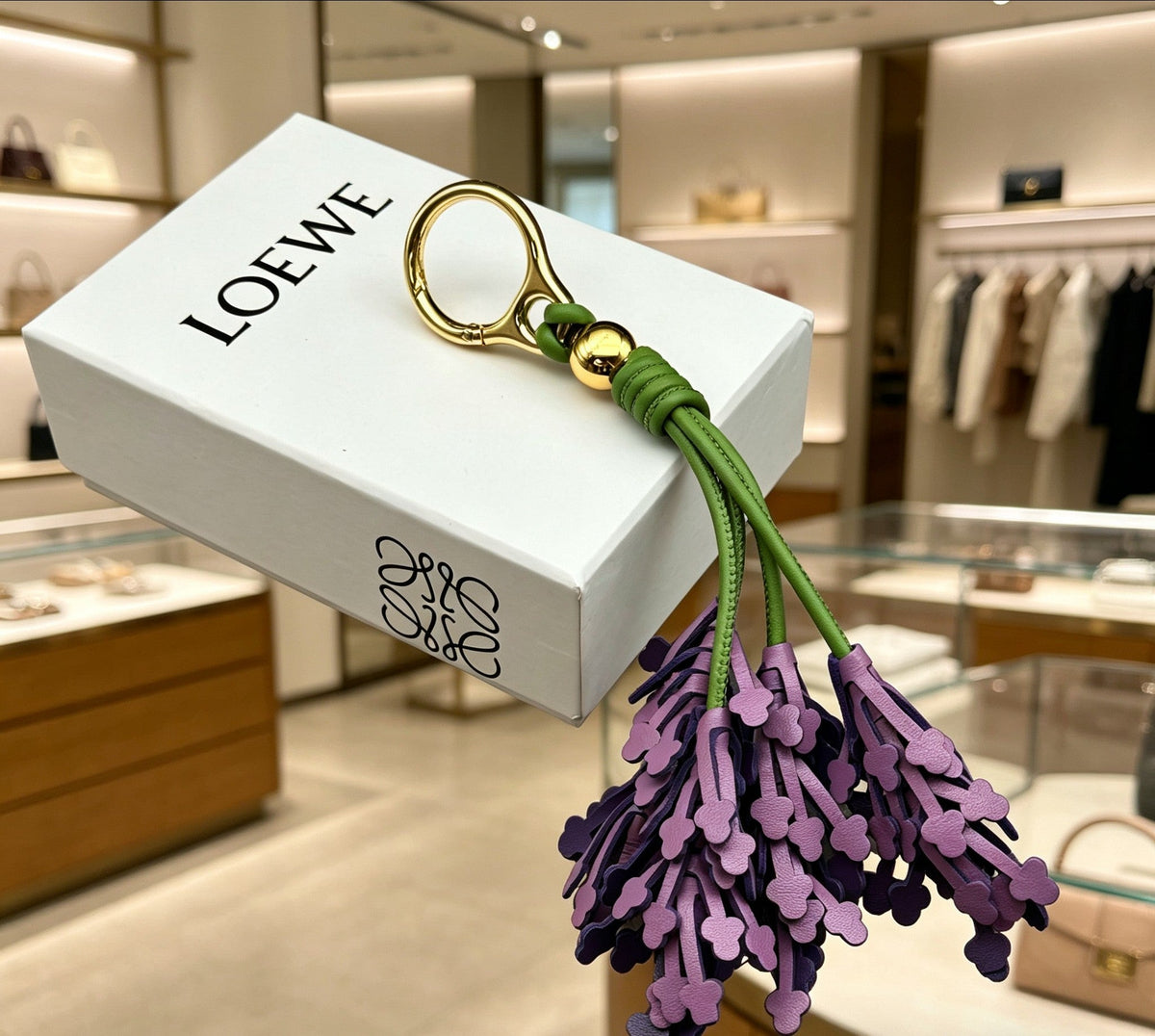 Martin Graham bag charm in polished metal-tone – detail view