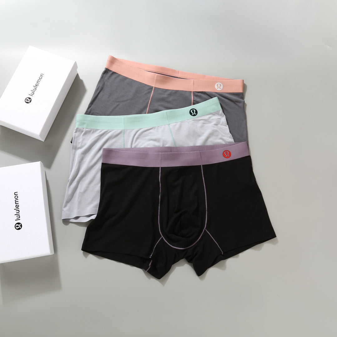 Lululemon Pastel Colour Tonal Waistbands Men's Boxer Briefs - 3-Piece Box