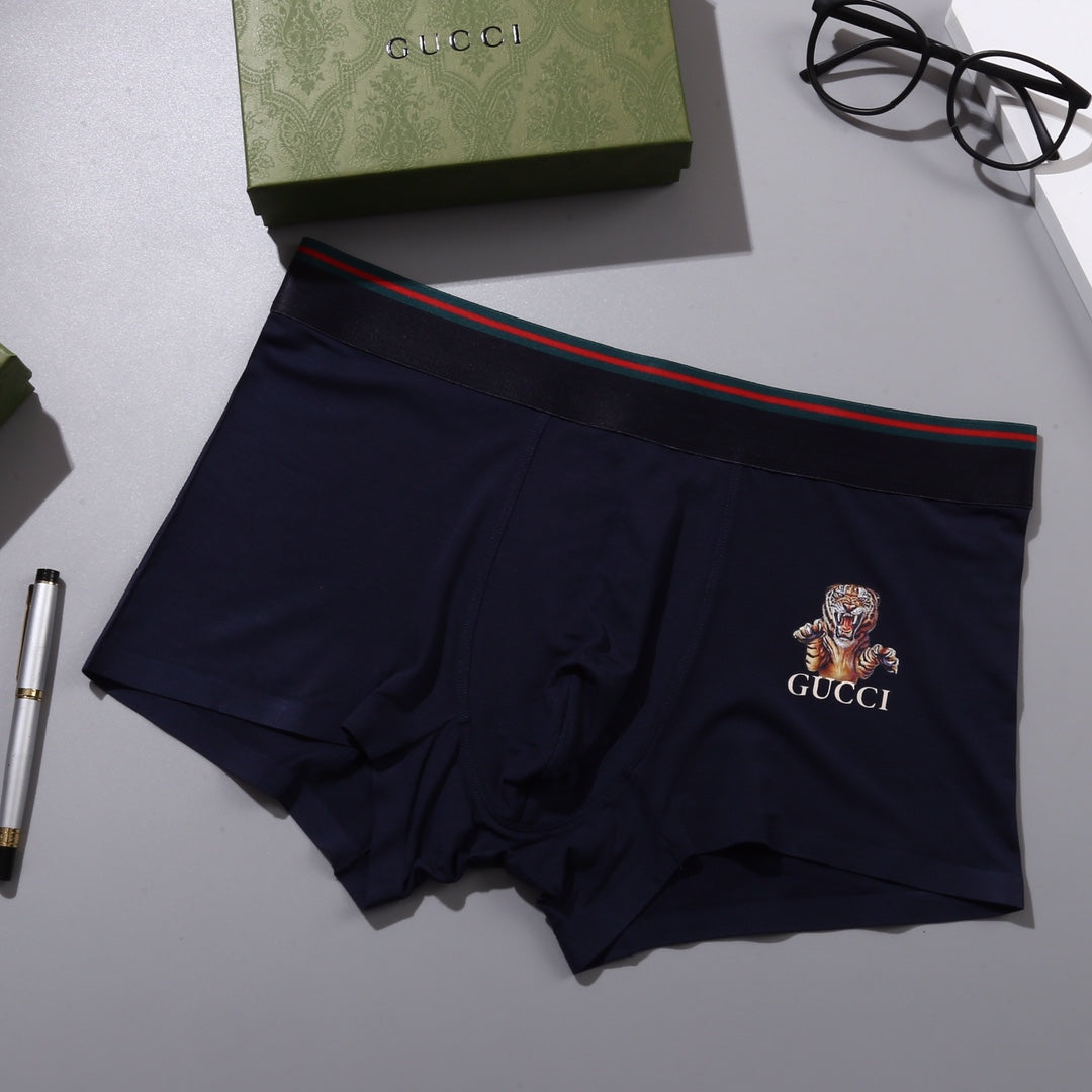 Gucci Tiger-Embroidered Modal-Blend Boxer Briefs - Box of 3