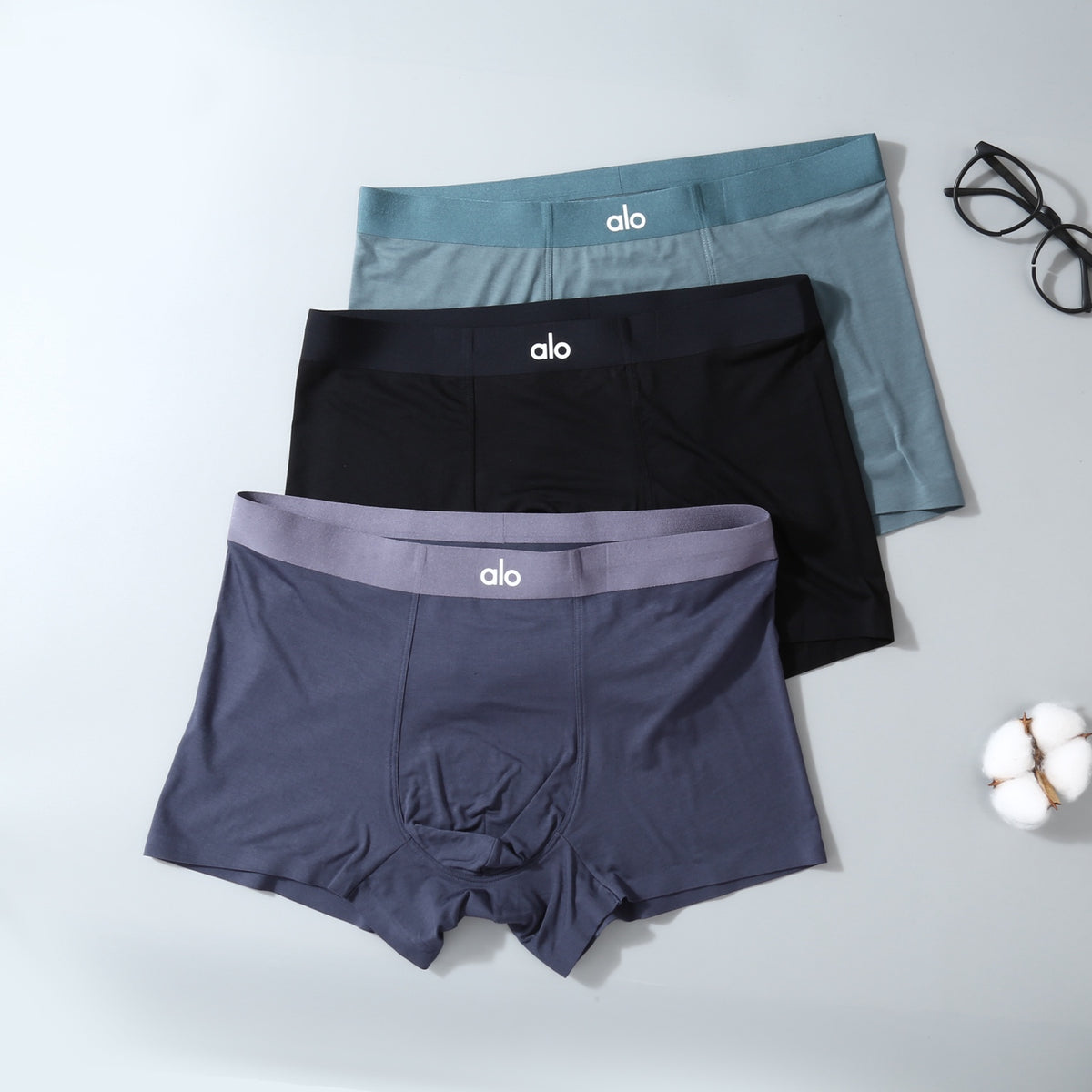 Alo Tonal Waistband Men's Trunk Underwear - 3-Piece Box