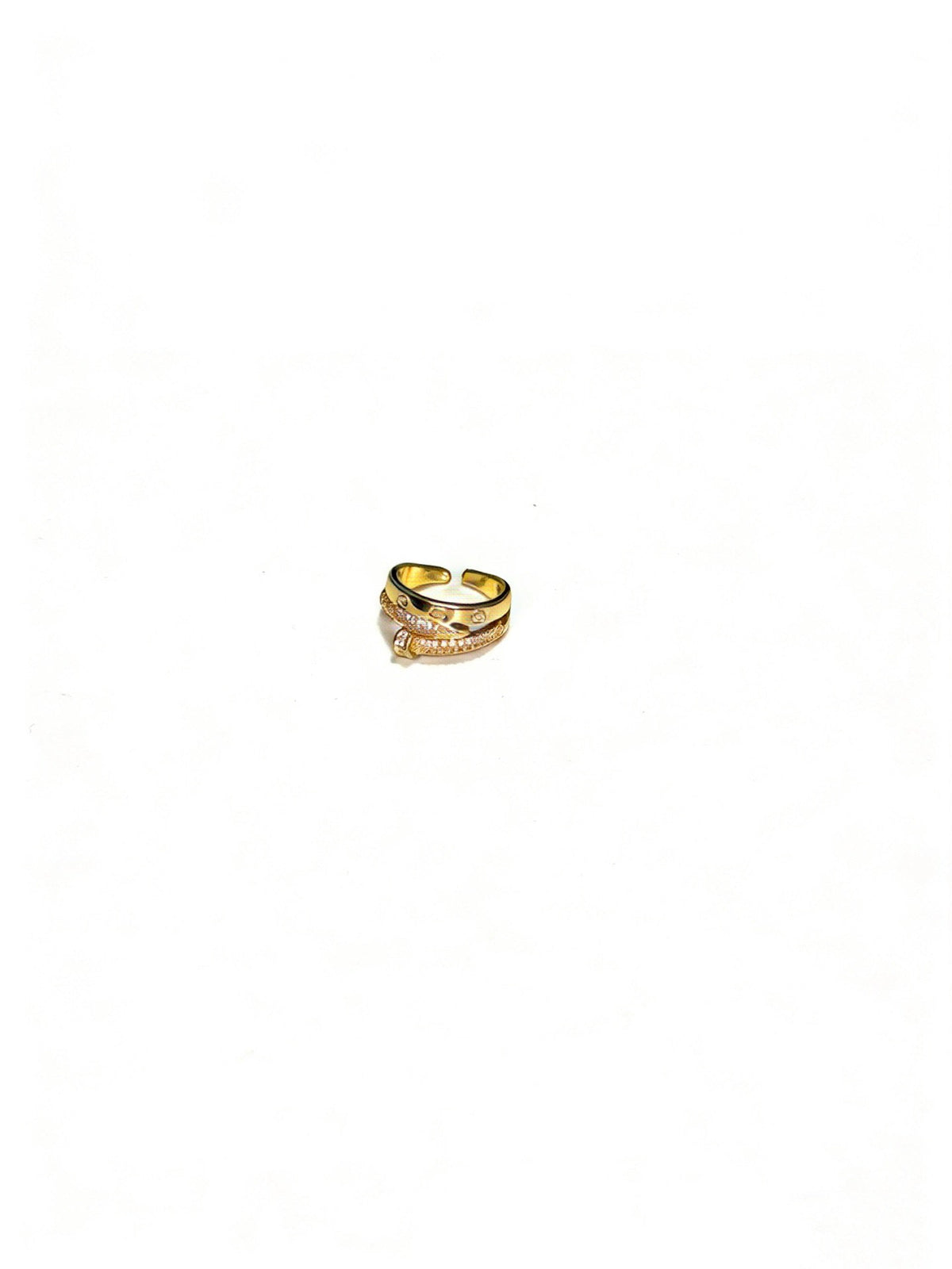 Martin Graham ring in polished metal-tone – detail view