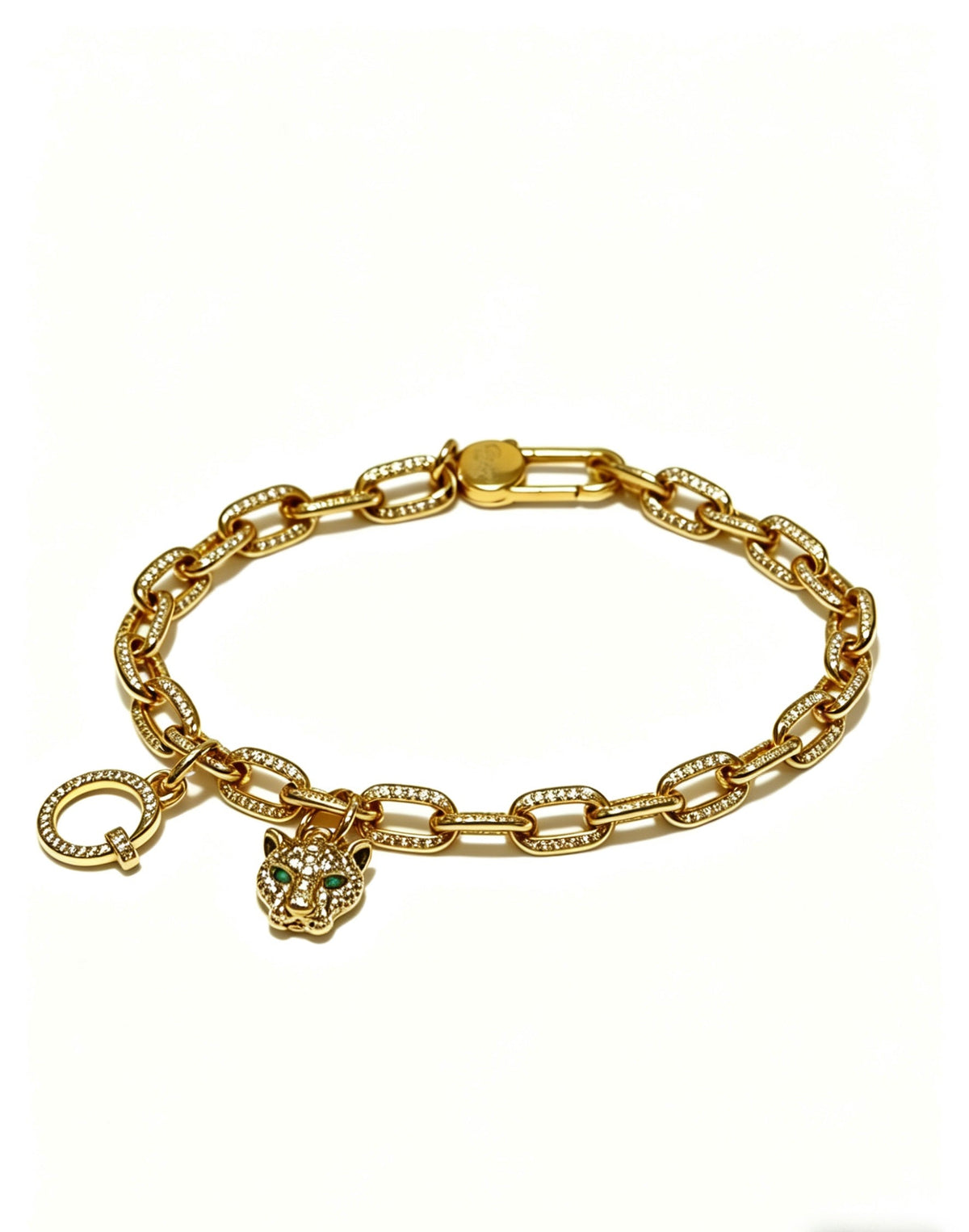 Martin Graham bracelet in polished metal-tone – detail view
